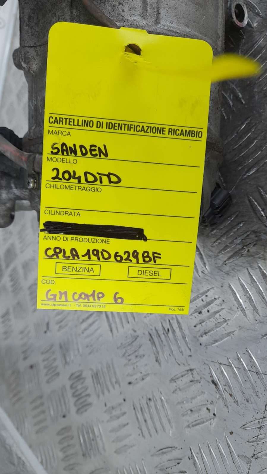 Second image of Compressore 204DTD, Sanden, CPLA19D629BF