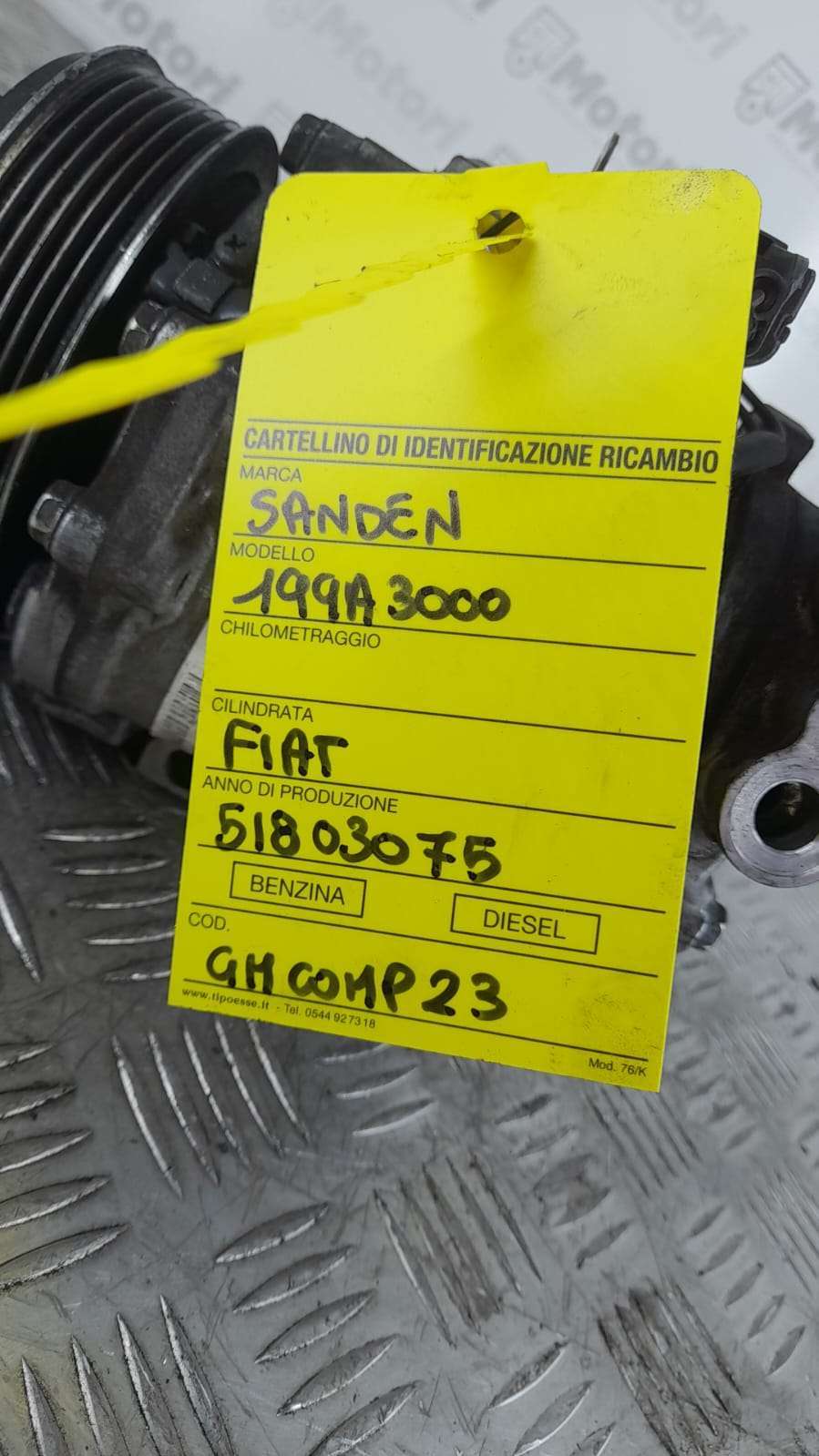 Second image of Compressore 199A3000, Sanden, 51803075