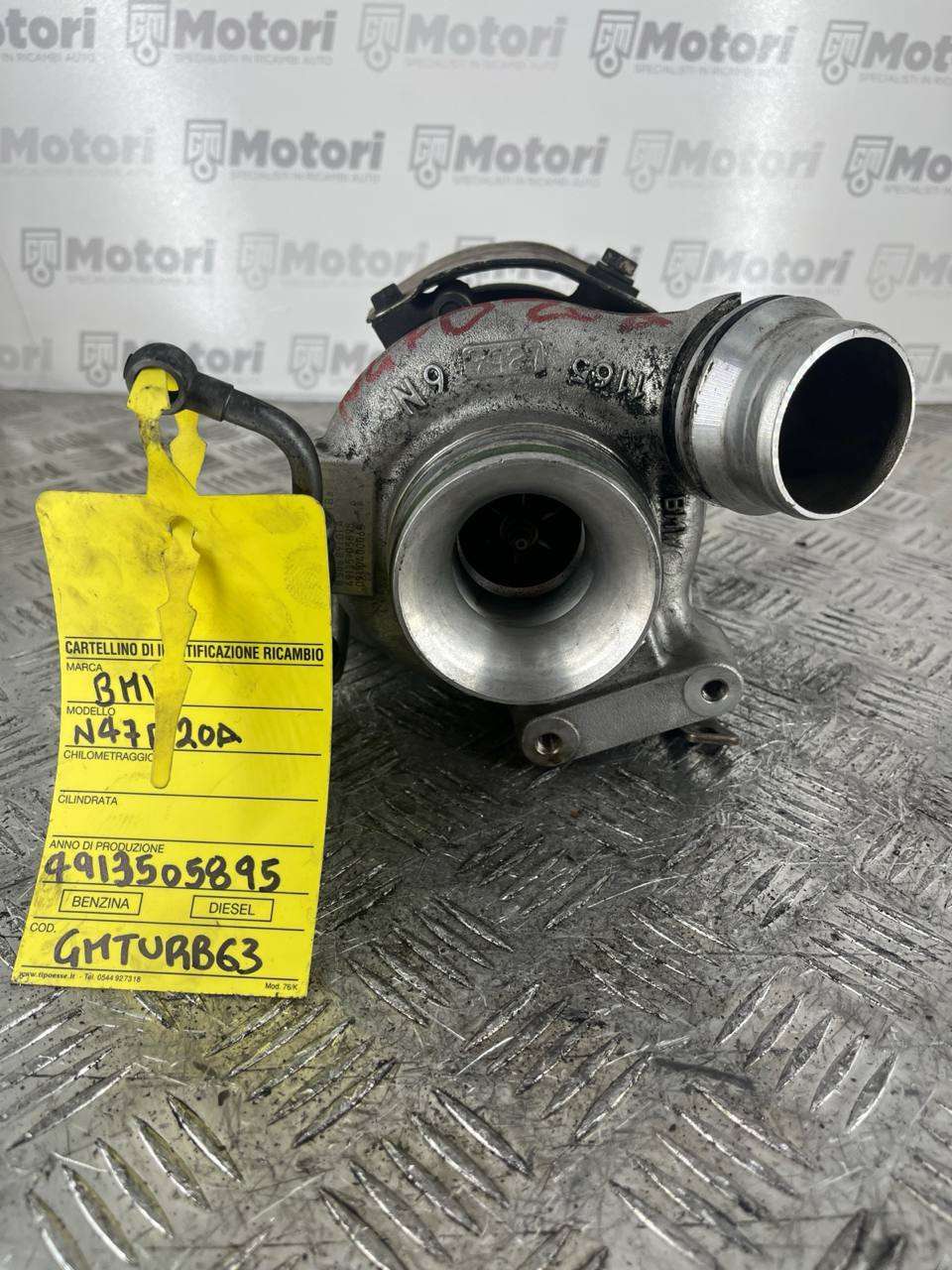 Turbina BMW N47D20A, BMW, 4913505895. GM-63